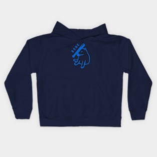 Shiba Inu doge. Design for the bonk meme lovers in blue ink Kids Hoodie